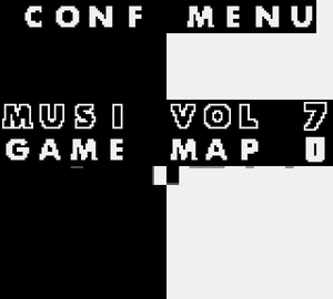 Configuration menu