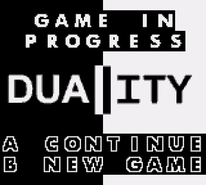 Continue screen